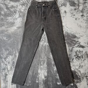 Vintage Y2K Womens Roughrider Black Skinny Jeans Size 12x32 Denim